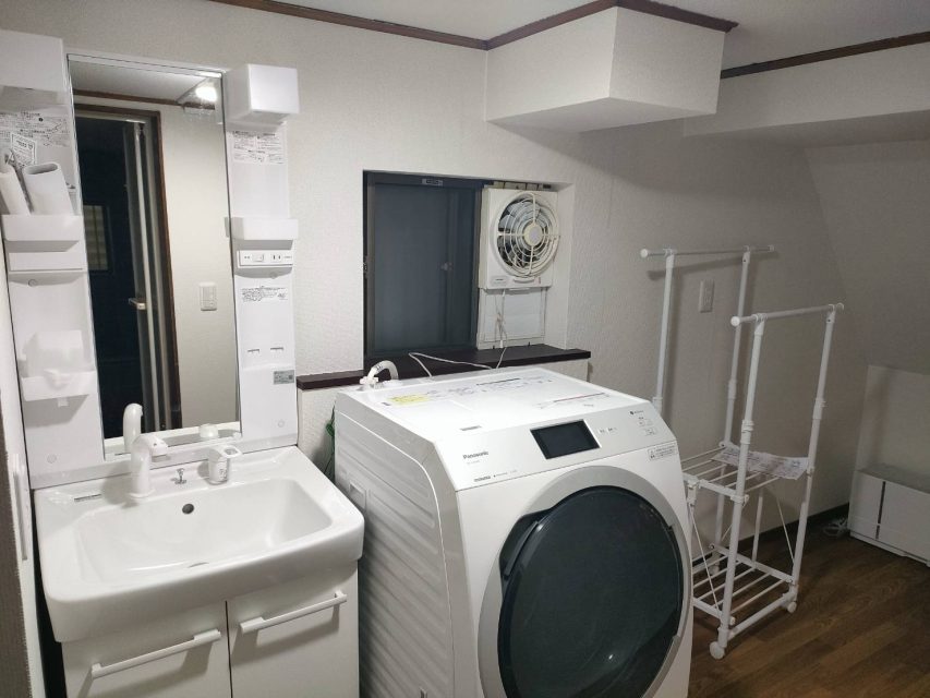 洗面台　洗濯機
